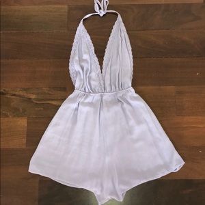 Lilac halter romper